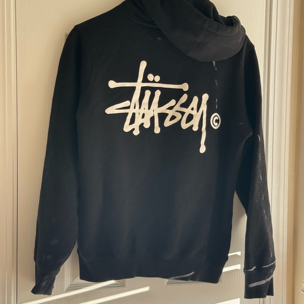 stussy black hoodie women’s s - Picture 3 of 3
